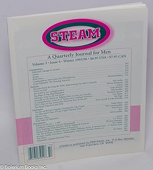 Seller image for Steam: a quarterly journal for men; vol. 3, #4, Winter 1995/96 for sale by Bolerium Books Inc.