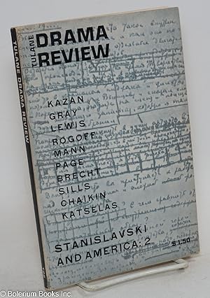 Seller image for The Tulane Drama Review [later known as TDR: the drama review] vol. 9, #2, Winter, 1964: Stanislavski & America: 2 for sale by Bolerium Books Inc.