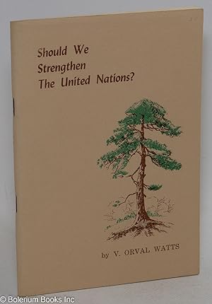 Should we strengthen the United Nations