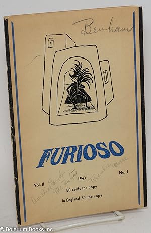 Image du vendeur pour Furioso: a magazine of poetry; vol. 2, #1, 1943 mis en vente par Bolerium Books Inc.
