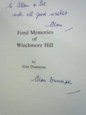 Imagen del vendedor de Fond Memories of Winchmore Hill a la venta por World of Rare Books