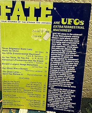 Fate Magazine; True Stories of the Strange and Unknown August 1975 Vol. 28 No. 8 Issue 305