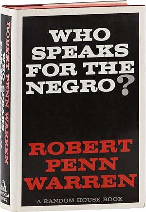 Bild des Verkufers fr Who Speaks for the Negro zum Verkauf von Lorne Bair Rare Books, ABAA