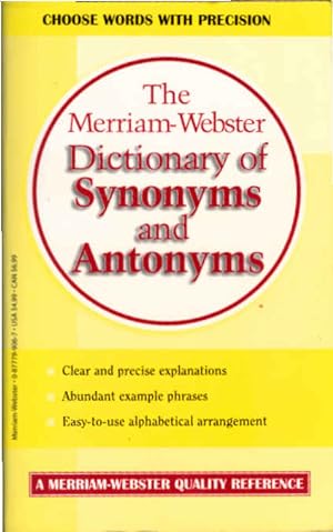 Seller image for The Merriam-Webster Dictionary of Synonyms and Antonyms. for sale by Schrmann und Kiewning GbR