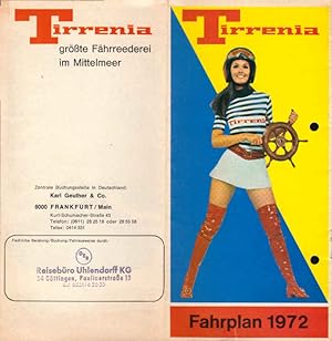 Tirrenia. Fahrplan 1972