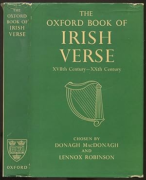 Seller image for The Oxford Book of Irish Verse: XVIIth Century - XXth Century for sale by Between the Covers-Rare Books, Inc. ABAA