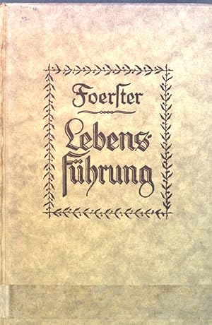 Bild des Verkufers fr Lebensfhrung. zum Verkauf von books4less (Versandantiquariat Petra Gros GmbH & Co. KG)