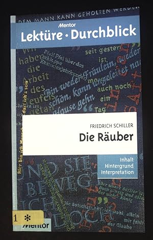 Die Räuber. Mentor-Lektüre-Durchblick ; Bd. 302