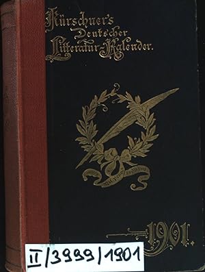 Bild des Verkufers fr Krschners Deutscher Literatur-Kalender auf das Jahr 1901. zum Verkauf von books4less (Versandantiquariat Petra Gros GmbH & Co. KG)