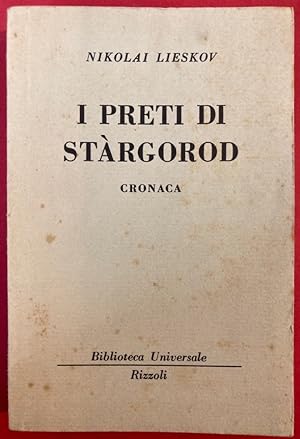 Bild des Verkufers fr I Preti di Strgorod. Cronaca. zum Verkauf von Plurabelle Books Ltd