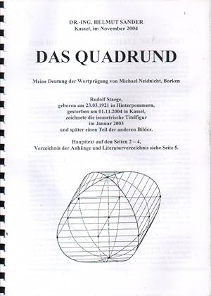 Seller image for Das Quadrund. for sale by Versandantiquariat Boller