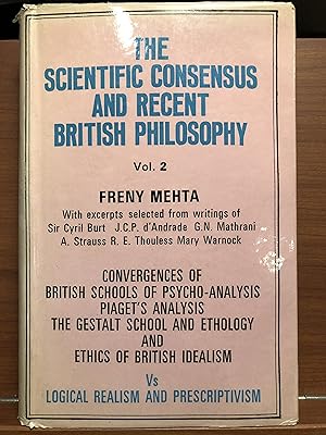 Seller image for The Scientific Consensus and Recent British Philosophy (Vol. 2) for sale by Rosario Beach Rare Books