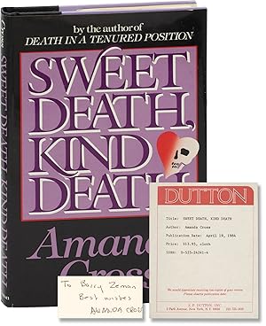 Bild des Verkufers fr Sweet Death, Kind Death (First Edition, Review Copy, inscribed by the author) zum Verkauf von Royal Books, Inc., ABAA