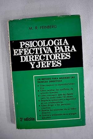 Seller image for Psicologa efectiva para directores y jefes for sale by Alcan Libros