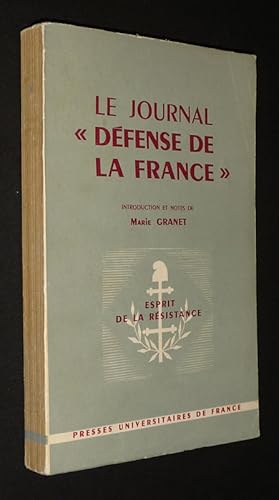 Imagen del vendedor de Le Journal "D�fense de la France" a la venta por Abraxas-libris