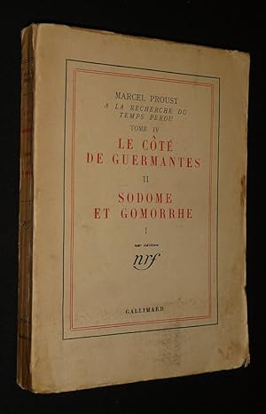 Seller image for A la recherche du temps perdu : Du ct de Guermantes (2e partie) - Sodome et Gomorrhe (1e partie) for sale by Abraxas-libris