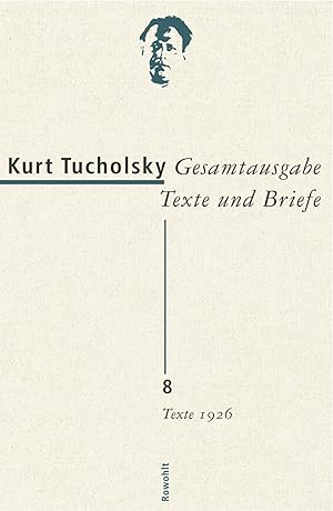 Immagine del venditore per Gesamtausgabe 8.Texte 1926 venduto da moluna