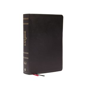 Imagen del vendedor de NKJV, The Woman's Study Bible, Genuine Leather, Black, Red Letter, Full-Color Edition, Thumb Indexed: Receiving God's Truth for Balance, Hope, and Transformation a la venta por ChristianBookbag / Beans Books, Inc.