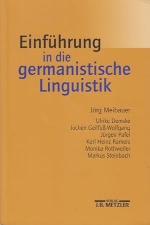Bild des Verkufers fr Einfhrung in die germanistische Linguistik zum Verkauf von Leipziger Antiquariat