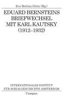 Seller image for Eduard Bernsteins Briefwechsel mit Karl Kautsky (1912-1932) for sale by moluna