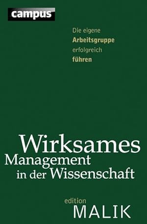 Seller image for Wirksames Management in der Wissenschaft for sale by moluna