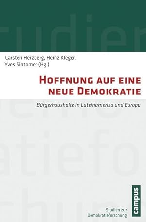 Imagen del vendedor de Hoffnung auf eine neue Demokratie a la venta por moluna