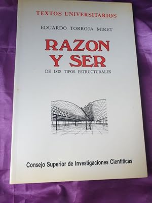 Bild des Verkufers fr Razn y ser de los tipos estructurales zum Verkauf von Libreria Anticuaria Camino de Santiago