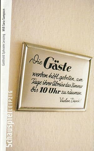 Bild des Verkufers fr Programmheft Gotthold Ephraim Lessing Mi SARA SAMPSON Premiere 20. Mrz 2004 Spielzeit 2003 / 04 Heft 13 zum Verkauf von Programmhefte24 Schauspiel und Musiktheater der letzten 150 Jahre