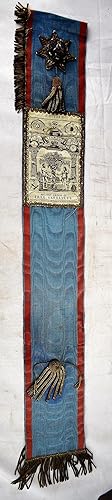 Freemasonry Ancient Order Of Free Gardeners Ceremonial Sash.