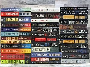 Imagen del vendedor de John Grisham's Complete Novels. 24 Book Set (A Time to Kill, the Firm, the Pelican Brief, the Client, the Chamber, the Rainmaker, the Runaway Jury, the Partner, the Street Lawyer, the Testament the Brethren, a Painted House, the Summons, Bleachers.) a la venta por Archives Books inc.