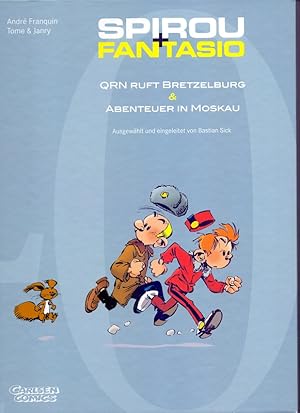 Image du vendeur pour Spirou + Fantasio: QRN ruft Bretzelburg & Abenteuer in Moskau. Andr Franquin ; Tome & Janry. Ausgew. und eingeleitet von Bastian Sick. [Aus dem Franz. von Peter Mller] / 40 Jahre Carlsen-Comics mis en vente par Die Wortfreunde - Antiquariat Wirthwein Matthias Wirthwein