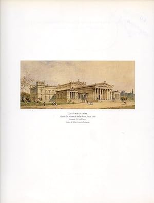 Image du vendeur pour LAMINA V18166: Alzado del Museo de Bellas Artes hacia 1900 por A. Schickedanz mis en vente par EL BOLETIN