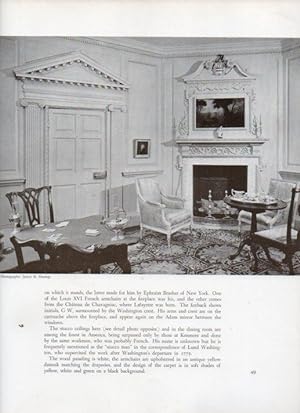 Bild des Verkufers fr LAMINA V18815: The west parlor of Mount Vernon in Fairfax County, Virginia zum Verkauf von EL BOLETIN
