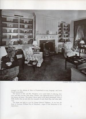 Bild des Verkufers fr LAMINA V18826: The Living Room of Wye Plantation 1747 in Carmichael, Queen Annes County Maryland zum Verkauf von EL BOLETIN