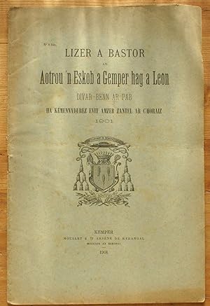 Lizer ar bastor an aotrou'n eskop a Gemper hag a Leon divar-benn ar pab ha kemennadurez evit Amze...