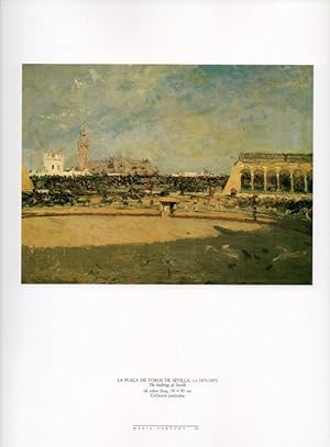 Seller image for LAMINA V18513: La plaa de toros de Sevilla per Fortuny for sale by EL BOLETIN