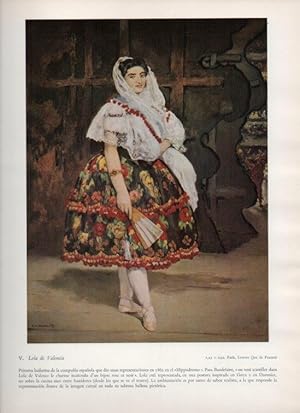 Bild des Verkufers fr LAMINA V18255: Lola de Valencia por Manet zum Verkauf von EL BOLETIN