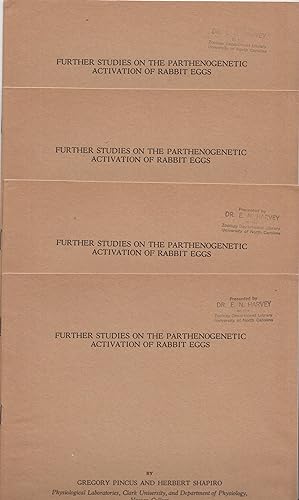 Bild des Verkufers fr Further Studies on the Parthenogenetic Activation of Rabbit Eggs zum Verkauf von Robinson Street Books, IOBA