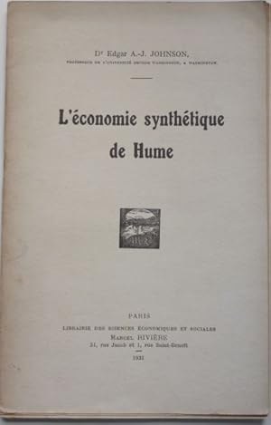 L'économie synthétique de Hume.