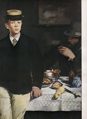 Bild des Verkufers fr LAMINA V18240: La comida detalle por Manet zum Verkauf von EL BOLETIN