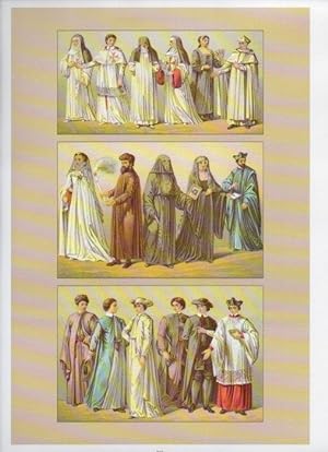 Bild des Verkufers fr LAMINA V18405: Italy. The 17th century. Ecclesiastical costumes zum Verkauf von EL BOLETIN