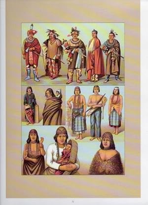 Seller image for LAMINA V18343: The 19th Century antique civilizations. North American indians: Foxes - Sacs - Kaw - Killimous for sale by EL BOLETIN