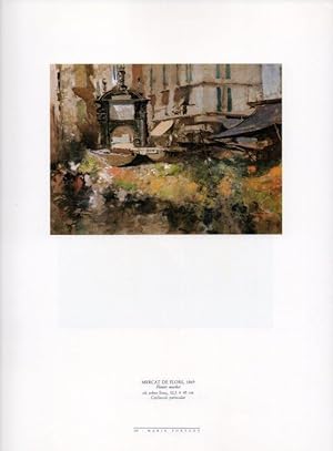 Seller image for LAMINA V18502: Mercat de les flors per Fortuny for sale by EL BOLETIN