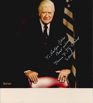 Seller image for Signed color photo from Thomas Phillip "Tip"O'Neill Jr to Ralph Kline for sale by Wittenborn Art Books