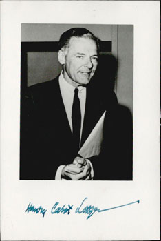 Immagine del venditore per Signed photo of Henry Cabot Lodge Jr. venduto da Wittenborn Art Books