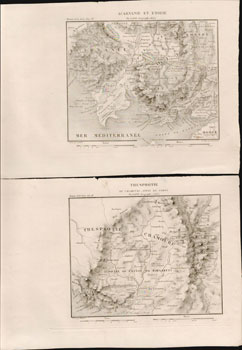 Immagine del venditore per Three Map of Greece from "Historire de la Grece": Les Thermopyles, Thesprotie, Arcane et Etolie. First editions of the maps. venduto da Wittenborn Art Books