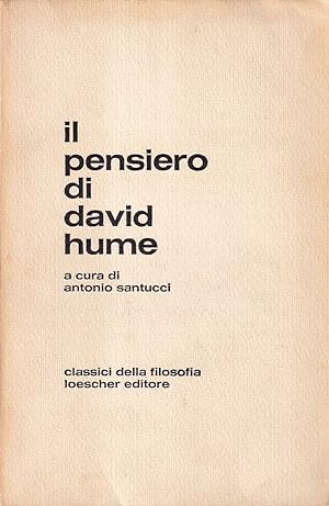 Image du vendeur pour Il pensiero di David Hume mis en vente par Il Salvalibro s.n.c. di Moscati Giovanni