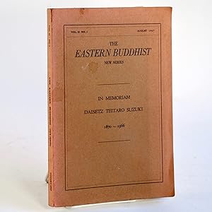 Bild des Verkufers fr IN MEMORIAM DAISETZ TEITARO SUZUKI 1870-1966 [THE EASTERN BUDDHIST NEW SERIES Vol. II, No. 1 August 1967] zum Verkauf von Arches Bookhouse