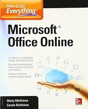 Bild des Verkufers fr How to Do Everything: Microsoft Office Online zum Verkauf von WeBuyBooks