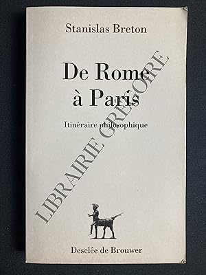 DE ROME A PARIS Itinéraire philosophique